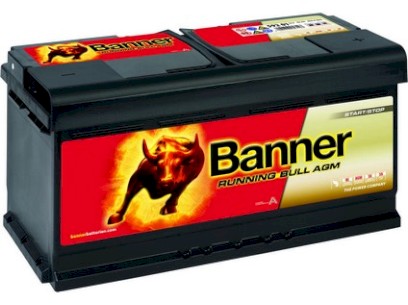 Autobaterie 12V 92Ah RUNNING BULL (AGM) START-STOP 850A 354x175x190mm